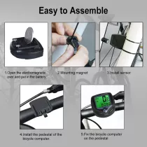 YS SY Wireless Waterproof Bicycle Speedometer & Odometer with LCD Display