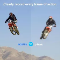 4K 30FPS WiFi Action Camera 128GB Waterproof 170° Wide Angle Kit