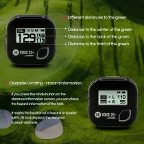 GOLFBUDDY Voice 2S+ Talking GPS Rangefinder with 18H Battery & Slope