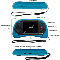 Kids Portable 16-Bit Handheld Video Game Player with 200 Games