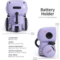 GILOBABY Interactive Kids Robot Toy - Voice Control, Singing & Dancing