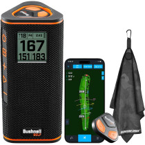 Bushnell Golf Wingman View GPS Speaker | LCD, Wireless Remote, Music & More