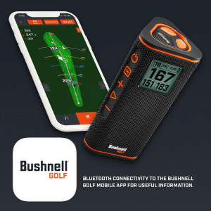Bushnell Golf Wingman View GPS Speaker | LCD, Wireless Remote, Music & More