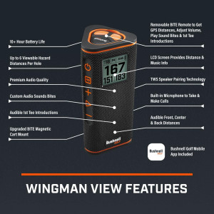 Bushnell Golf Wingman View GPS : Écran, Haut-parleur & Musique
