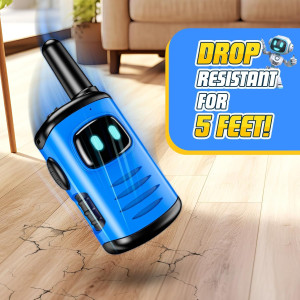 Kids Walkie Talkies for Boys – Mini Robot 2-Pack Birthday Toys Age 3-8