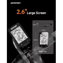 iGPSPORT BSC100S Wireless GPS Bike Computer, 2.6'' LCD, 40H Battery