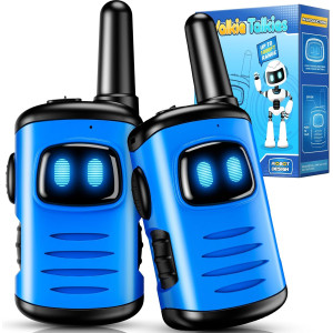 Kids Walkie Talkies for Boys – Mini Robot 2-Pack Birthday Toys Age 3-8