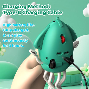 Magic Dancing Octopus Toy - LED Light Show & Music, USB Rechargeable