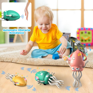 Magic Dancing Octopus Toy - LED Light Show & Music, USB Rechargeable