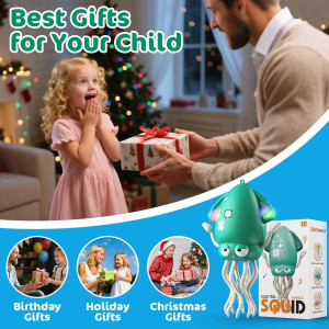 Magic Dancing Octopus Toy - LED Light Show & Music, USB Rechargeable