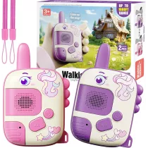 Unicorn Walkie Talkies for Kids 3-9 - 2 Pack Outdoor Toys 1000ft Range