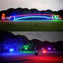 TOSY Flying Disc LED Rechargeable - 16M Couleurs RGB, Étanche