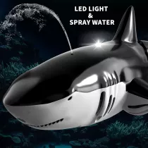 Bennol 2.4GHz RC Shark Toy for Kids – Pool Electric Shark with Light & Spray