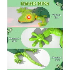 Le gecko robot qui grimpe aux murs : un jouet fascinant pour enfants curieux et joueurs