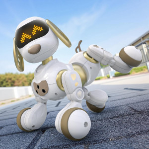 Ruko 18011 Robot Chien Télécommande Programmable LED Son
