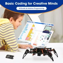 Programmable Bionic Spider Robot Kit - STEM Toy for Kids & Teens