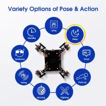 Programmable Bionic Spider Robot Kit - STEM Toy for Kids & Teens