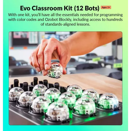 Kit de Classe Evo : 12 robots éducatifs pour découvrir le codage et les STEAM de façon ludique