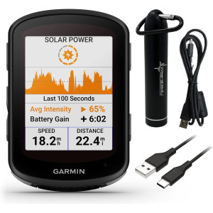 Garmin Edge 540 Solar GPS Vélo - Wearable4U Bundle E-Bank