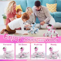 Contixo R3 Pink Robot Dog Toy – Interactive Smart Pet for Kids 3-12