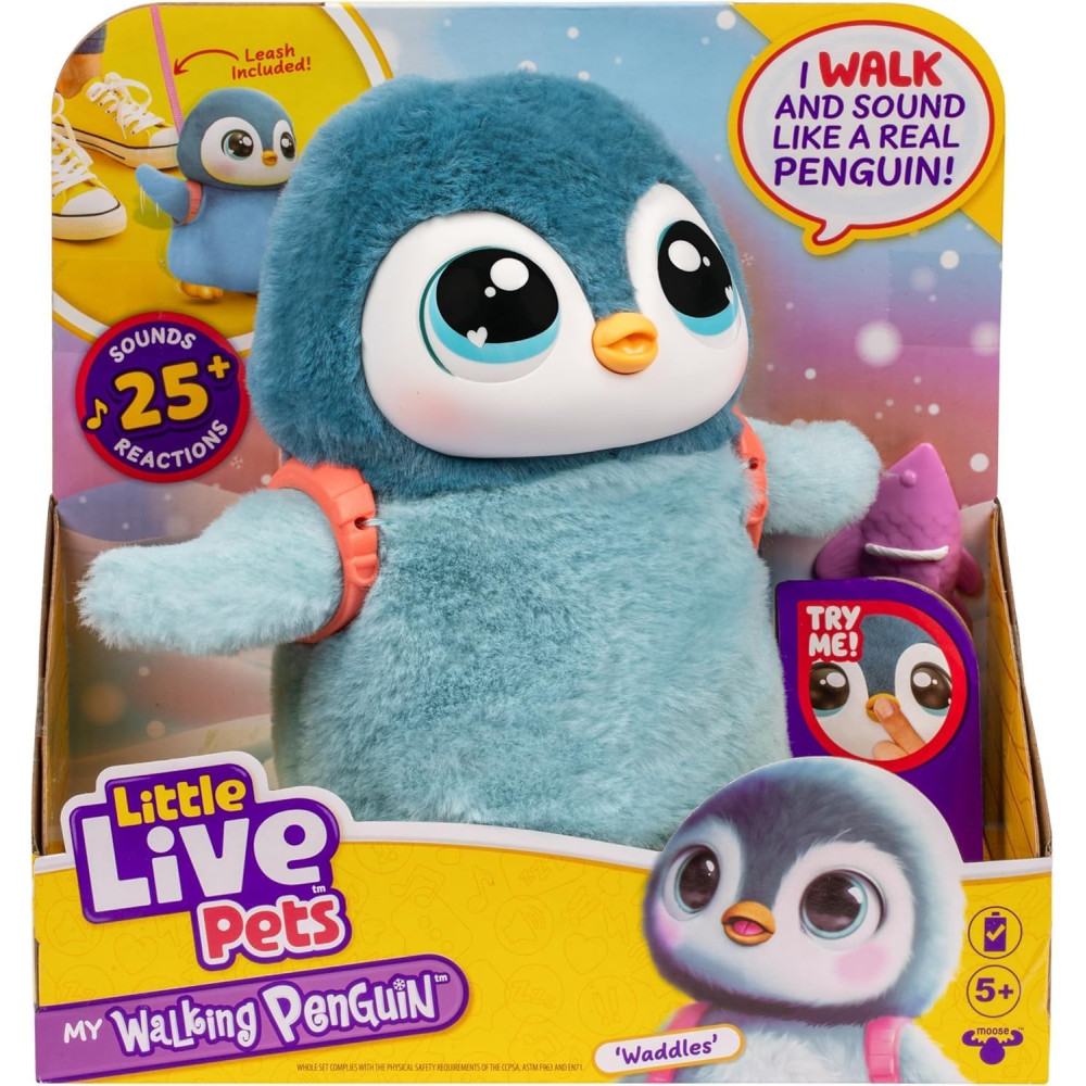 Little Live Pets Waddles, Pingouin Interactif pour Enfants