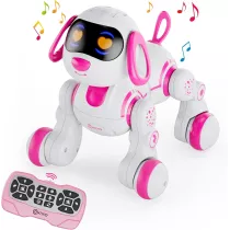 Contixo R3 Pink Robot Dog Toy – Interactive Smart Pet for Kids 3-12