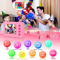 Waterproof Kids Camera 20MP with 180° Flip Lens – Perfect Gift Ages 3-12