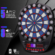 WIN.MAX Cible Électronique Fléchettes LED 12 Fléchettes 3 Langues