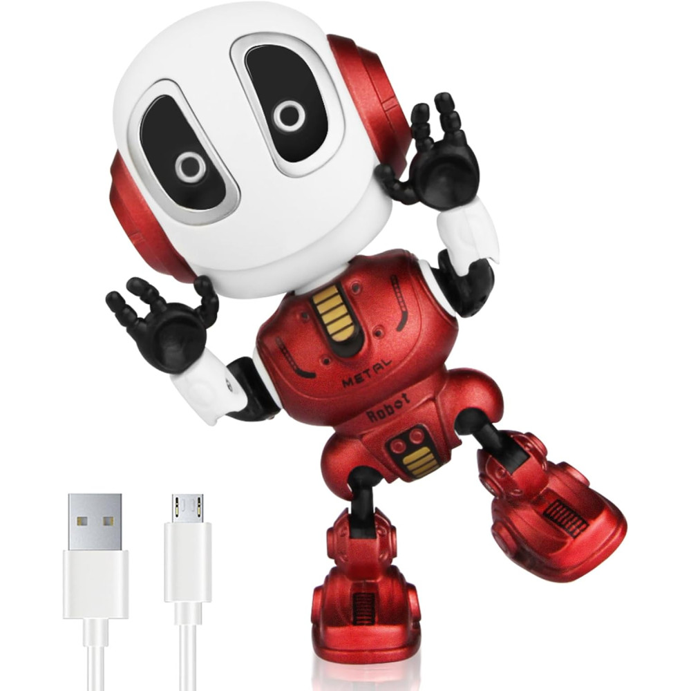 Robot Parlant Enfant Rechargeable avec Voix & Lumières LED