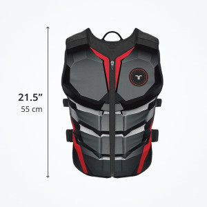 TactSuit Air Onyx: Lightweight Wireless Haptic VR Vest with 16 Motors
