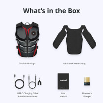 TactSuit Air Onyx : Gilet Haptique Léger VR Bluetooth