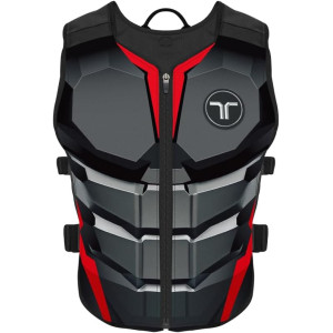 TactSuit Air Onyx: Lightweight Wireless Haptic VR Vest with 16 Motors