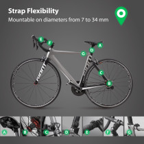 Suivi GPS vélo BONE Air Tracker, étui silicone étanche