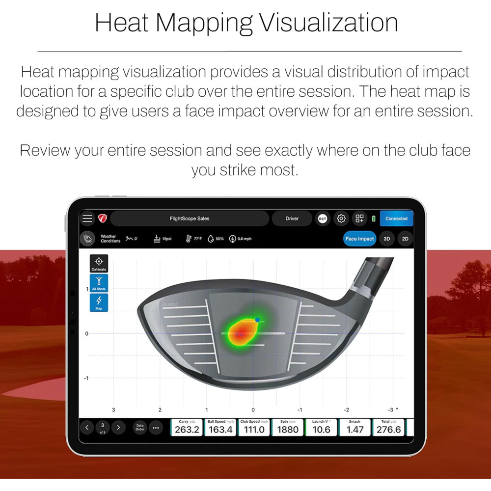FlightScope Mevo+ Golf Launch Monitor & Simulator with GPS & Impact Data