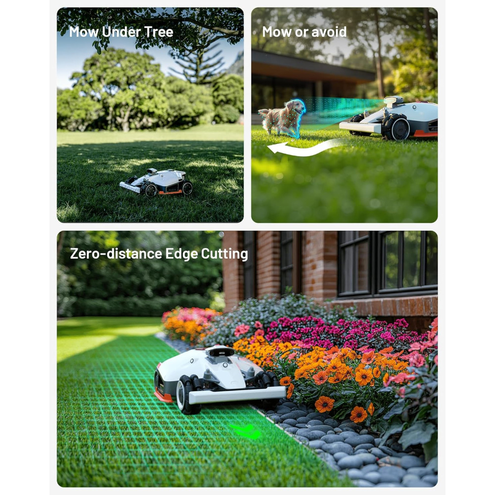 LUBA 2 AWD 3000HX Robot Mower: 4G, RTK Mapping, 80% Slope, 0.75 Acre