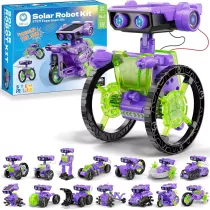 Sillbird Solar Robot Kit 15-in-1 STEM Toy for Boys 8-12, 212 Pieces