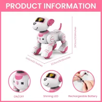 Interactive Robot Dog Toys for Girls | Remote Control AI Pet for Kids 3-7