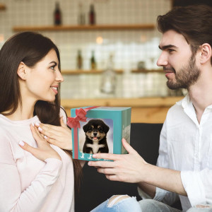 2025 Nicooo Robot Dog – Realistic AI Puppy That Walks & Barks (Black)