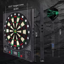 WIN.MAX Electronic Dart Board with LED Display & 12 Darts, 8 Players