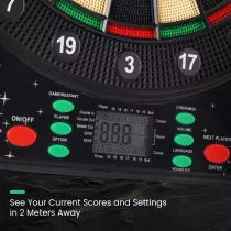 WIN.MAX Electronic Dart Board with LED Display & 12 Darts, 8 Players