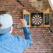 18 Inch Magnetic Dart Board Set for Kids – Indoor Outdoor Fun with 12 Darts
