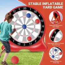 Giant Inflatable 6.5FT Dart Board - Fun Outdoor Game for Family & Adults