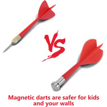 18 Inch Magnetic Dart Board Set for Kids – Indoor Outdoor Fun with 12 Darts