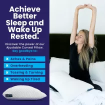 Sidney Sleep Pillow for Side & Back Sleepers – Neck & Shoulder Pain Relief
