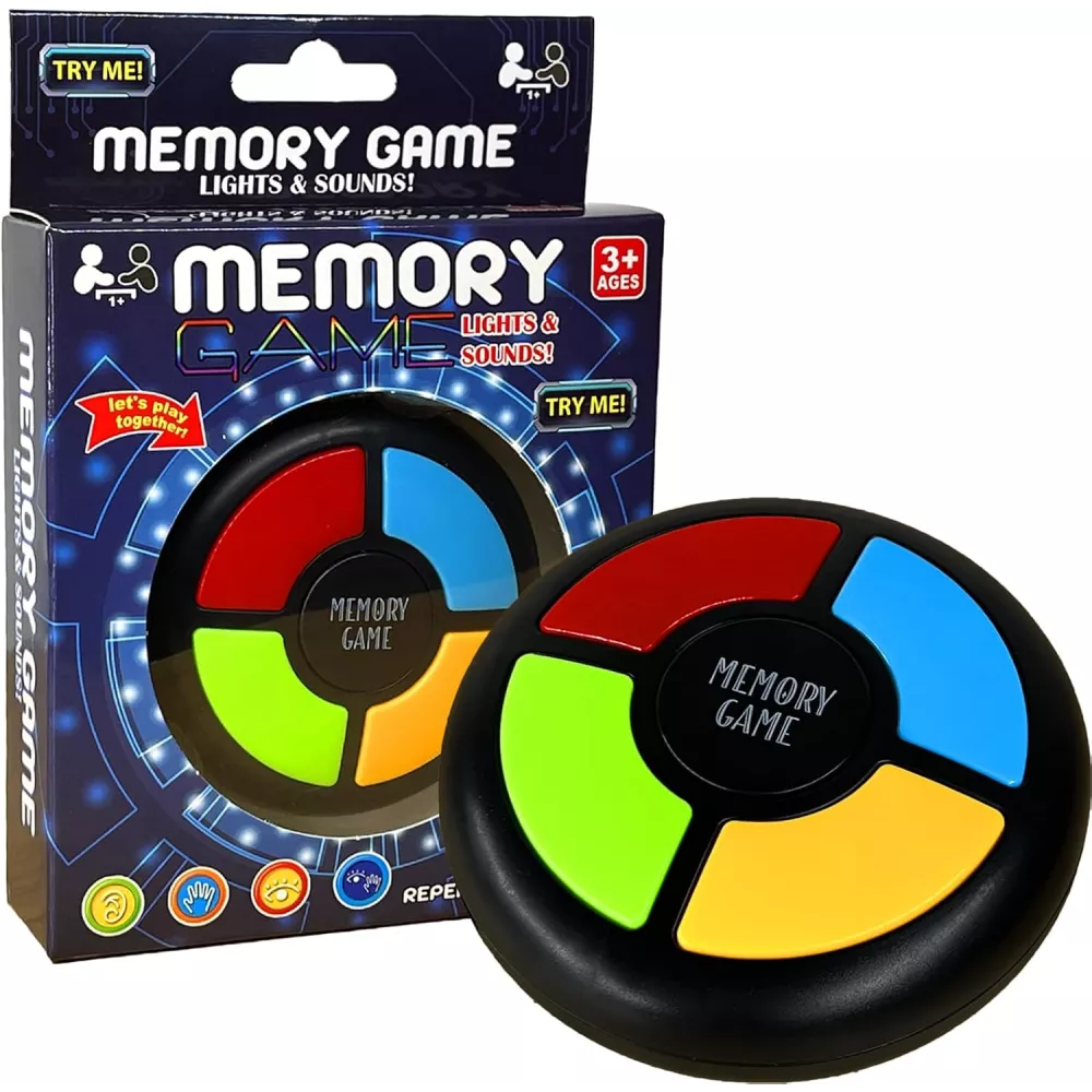 Light Up Memory Game Handheld Electronic Toy – Classic Color Quiz Game