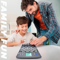 iCore Electronic Chess Set - Talking Board with 100 Exercises & 5 Levels