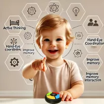 Light Up Memory Game Handheld Electronic Toy – Classic Color Quiz Game