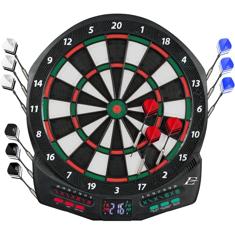 EastPoint Electronic Soft-Tip Dartboard with LED Scoring & 30+ Games