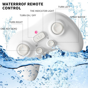 Bennol 2.4Ghz RC Shark Toy for Kids 4-9 | Light & Water Spray