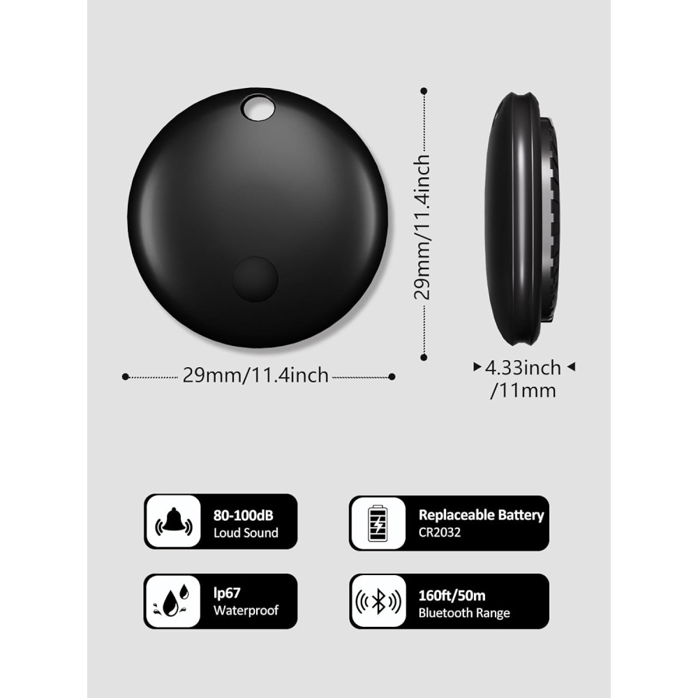 Tracker Tags 4 Pack pour Apple Find My – Localisateur Intelligent